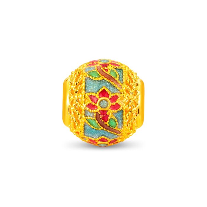 Enchanted Lotus 999 Gold Charm